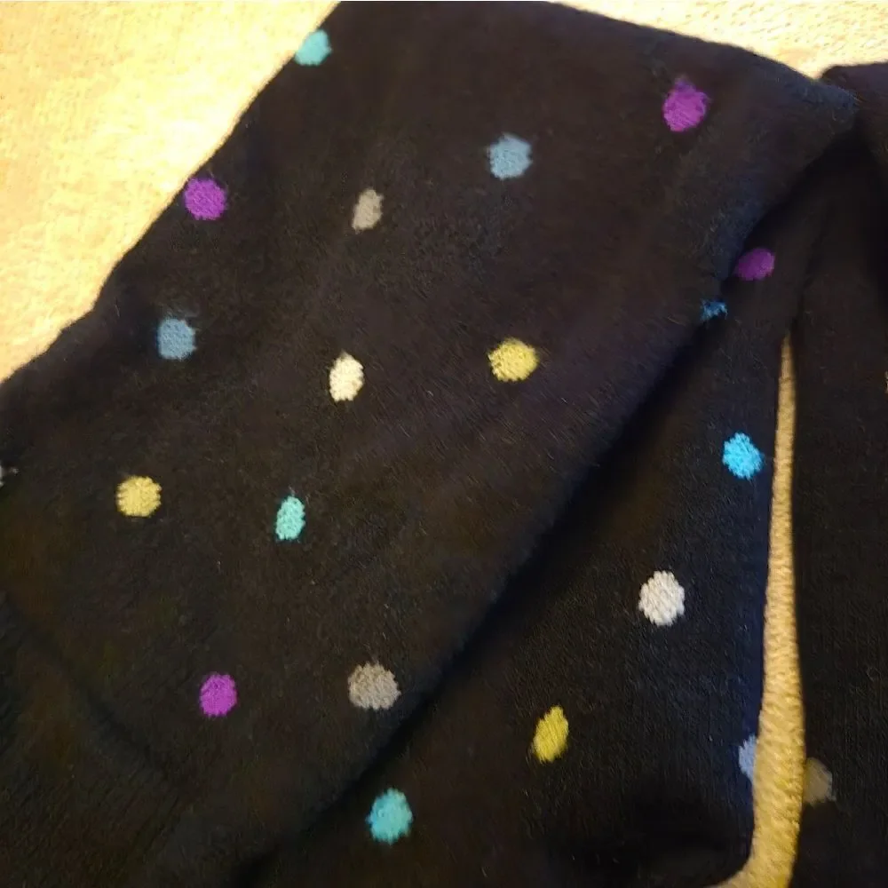 Dr. Motion Compression Knee Highs Polka Dot MEDIUM